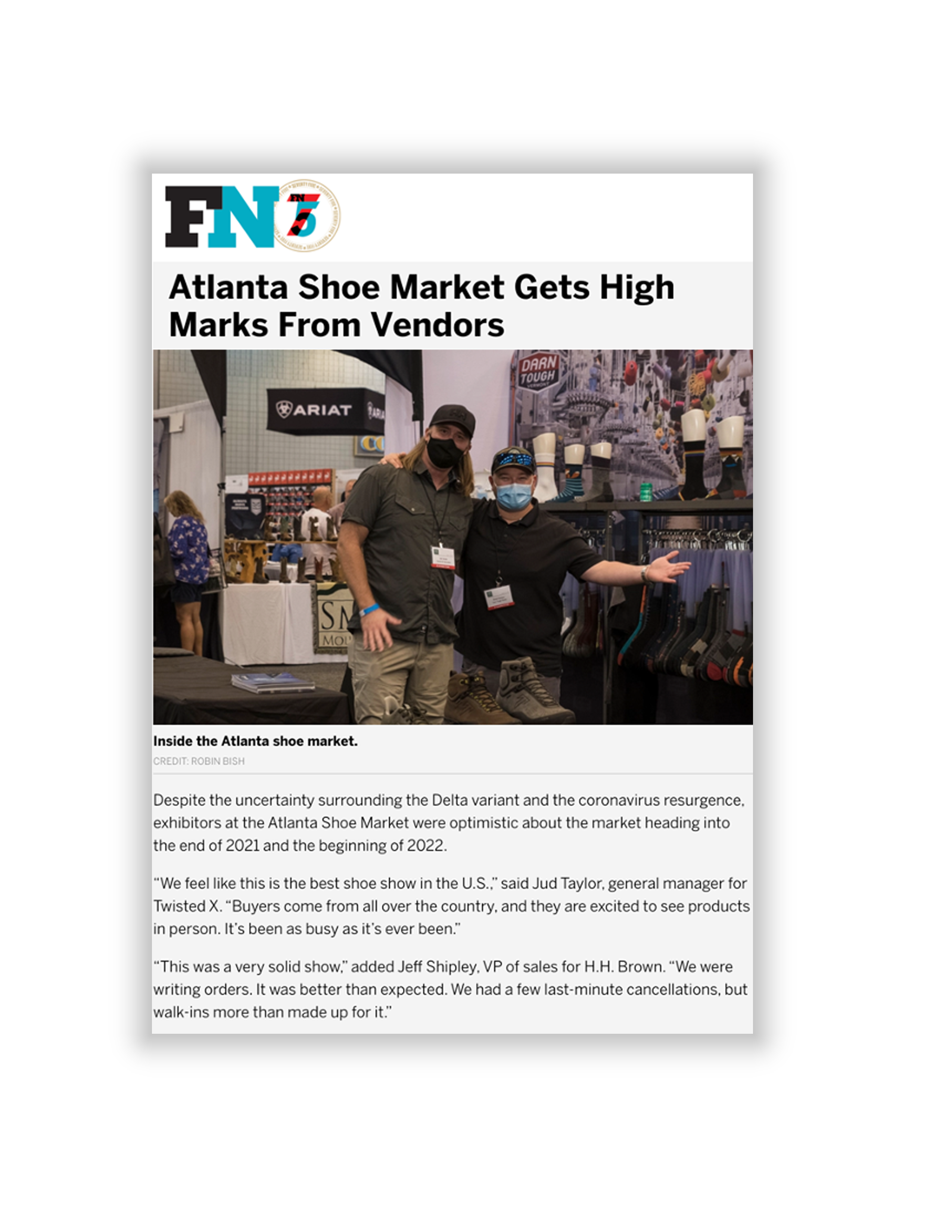Atlanta Shoe Market Gets High Marks From Vendors