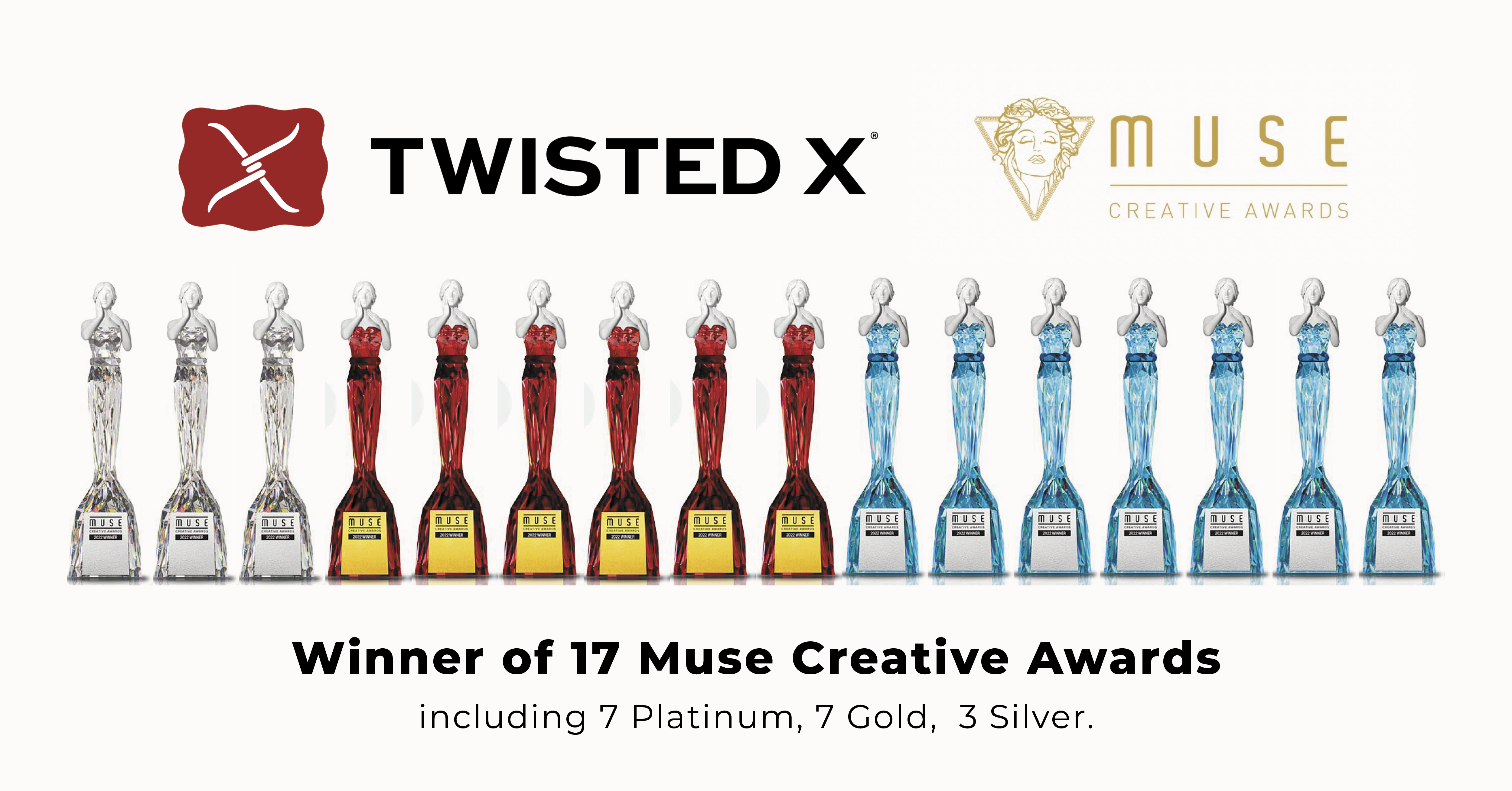 Twisted X Global Brands Celebrates Prolific Quarter with Multiple International Creative Award Wins  